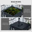 Banc de table pliant Outsunny