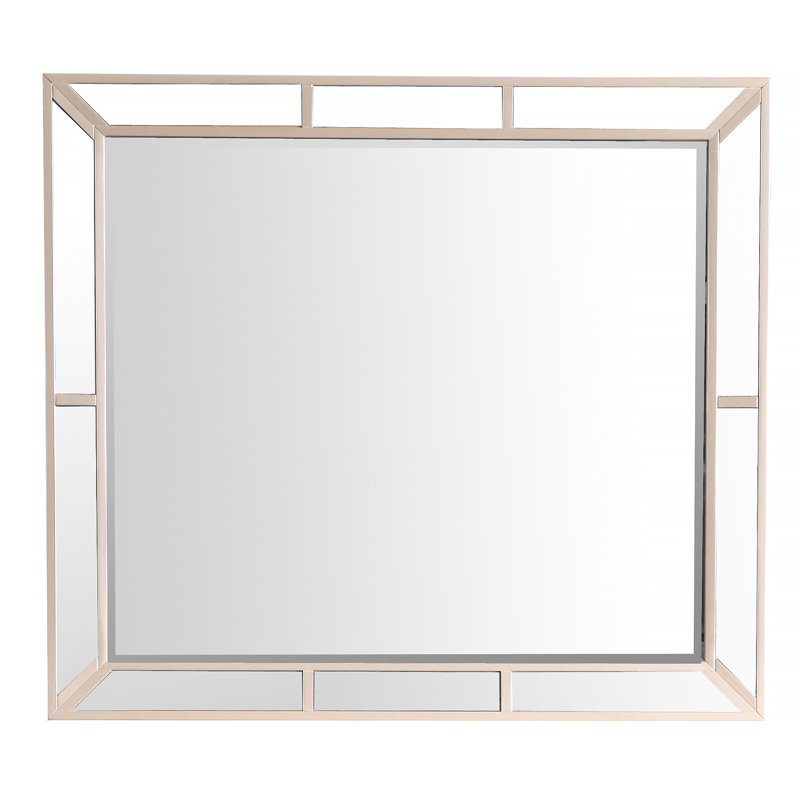 Miroir mural élégant en perles pour espaces modernes