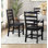 Ensemble de 2 chaises d'appoint contemporaines en bois