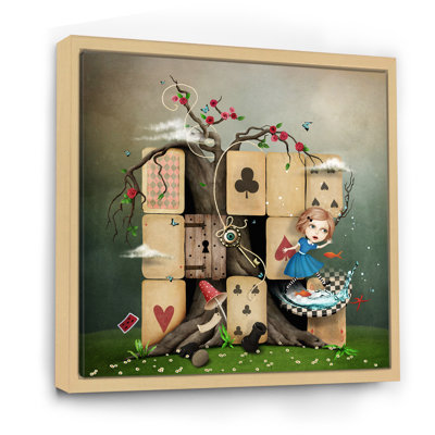 Alice au pays des merveilles, reproduction d'art sur toile, enfants