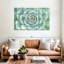 Ensemble de 3 plantes grasses sur toile-741247158