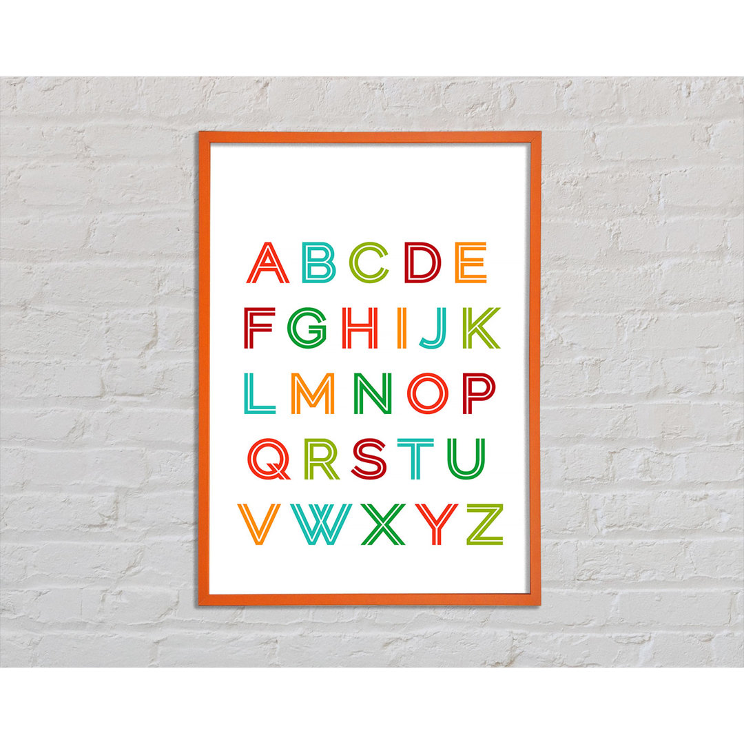 Dadur Alphabet Colours - Einzelne Bilderrahmen Kunstdrucke