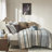 Princeton Blue Jacquard 5-Piece King/Cal King Quilt Set with Throw Pillows-837077900-837077889