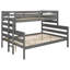 Lit superposé simple TG, structure en bois amovible avec échelle-656012747