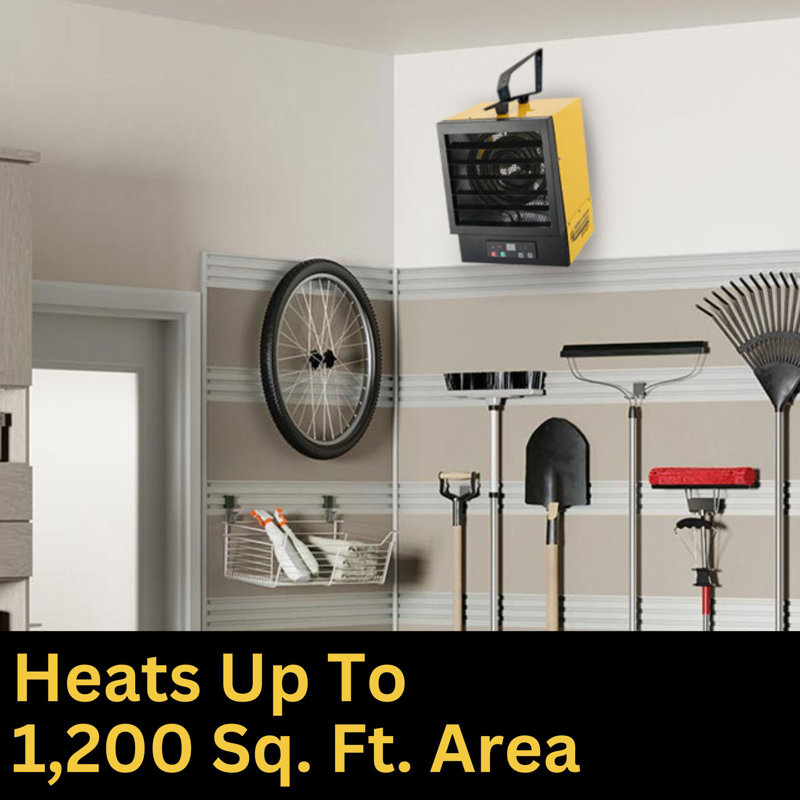 Dura Heat 240 Volt Hard-Wired Electric Garage Heater Remote, 10000 Watt - EWH9615