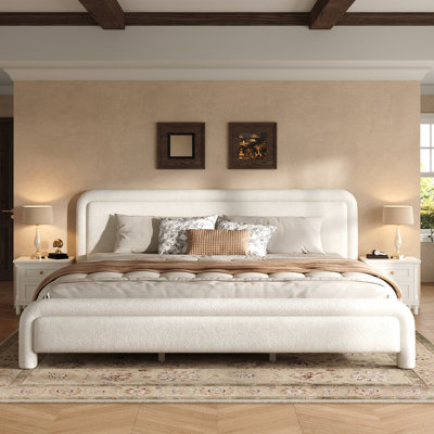 Lit plateforme tapissier Judd