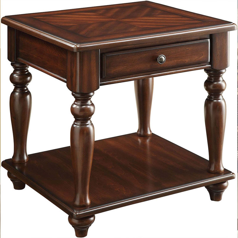 Farrel End Table, Walnut Finish