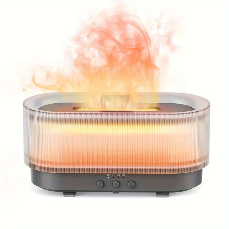 Diffuseur d'humidificateur de flamme 300 ml Sejoy, Rouge