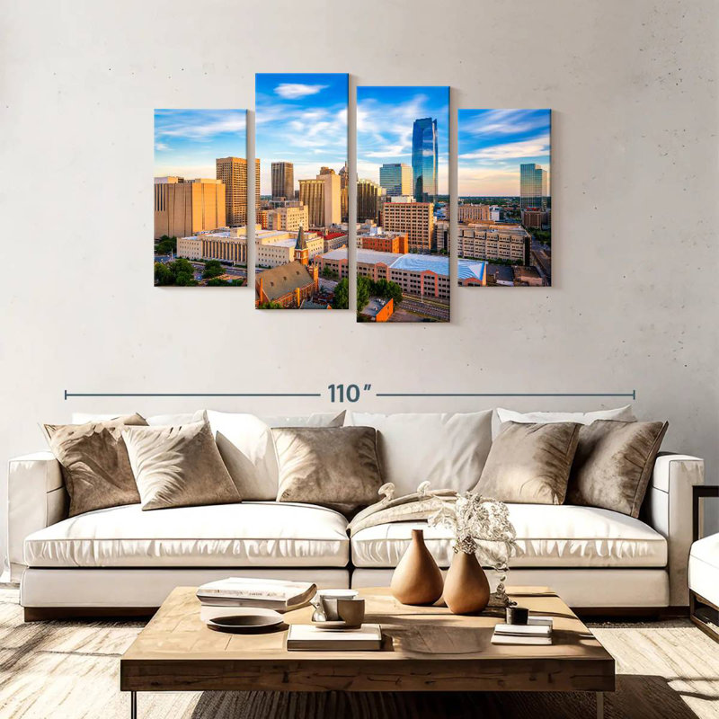 Sireci Oklahoma Urban Cityscape, 48" H x 75" W