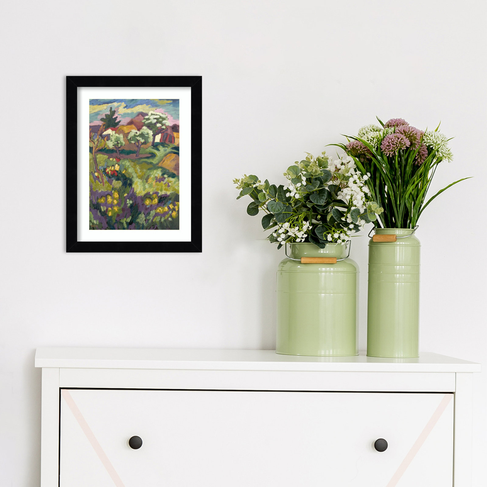 Fayra Garden Of My Childhood Framed On Paper by Fayra Print, Black, 13" H x 10" W x 1" D