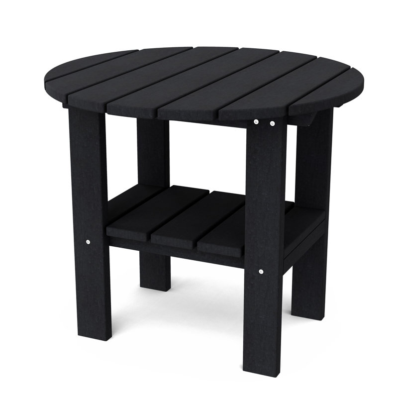 Table d'appoint ronde classique, Noir