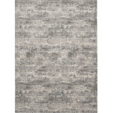 Uptown Abstract Area Rug in Gray