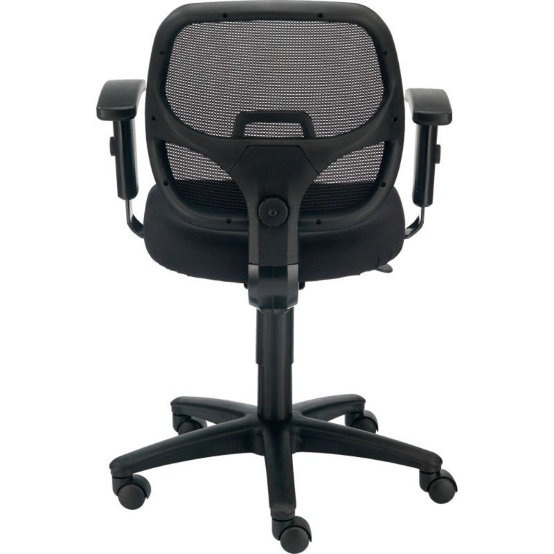 Black Mesh Back Task Chair with Adjustable Arms