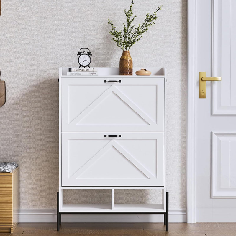 16 Pair Flip Down Shoe Storage