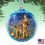 Holiday Splendor 5'' Handmade Glass Animals Ball Ornament