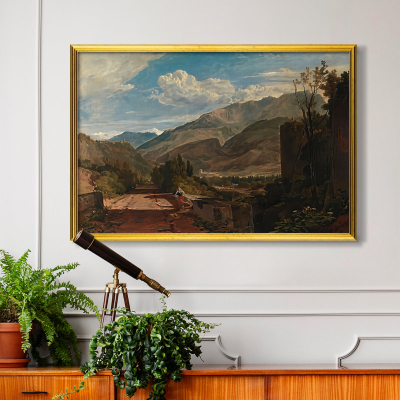 Bonneville, Savoy, 1803-J.M.W. Turner - Toile encadrée sur mesure, 24x34 INNER SIZE, Framed Canvas