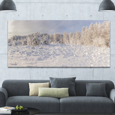 « wood winter glade », reproduction de photo sur toile tendue