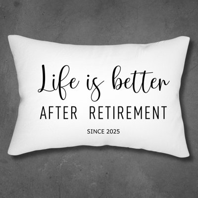 Personalized Retirement Pillow Funny Retirement Gift