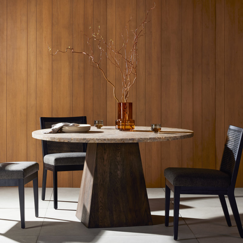 Brisa Round Stone Dining Table