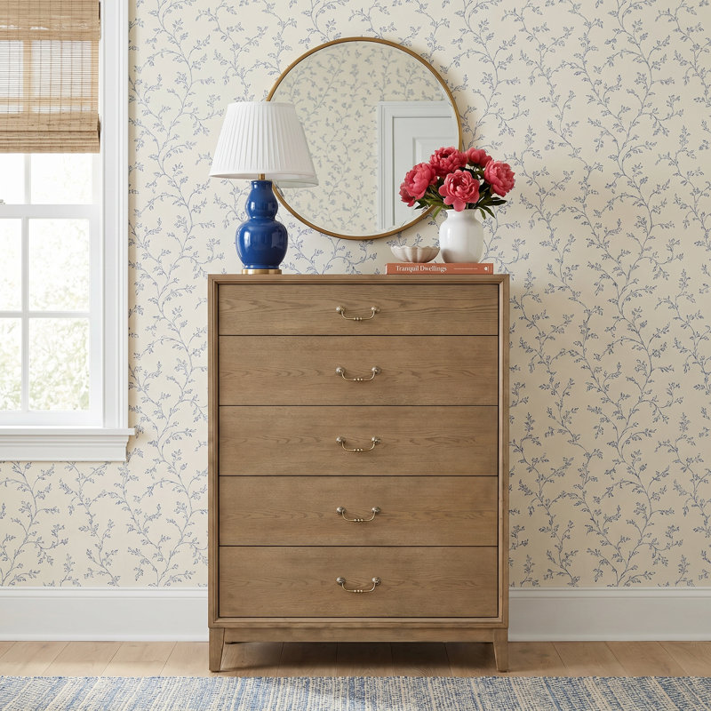 Bartlett 5 Drawer Chest, White