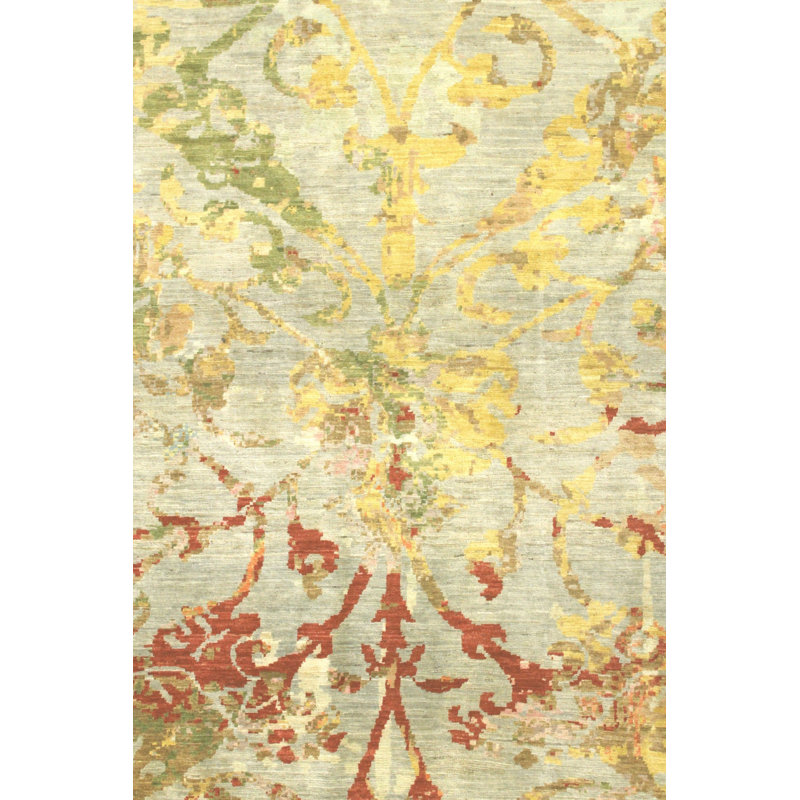 Wool And Silk Nepal One-of-a-Kind Rectangle 9' X 16' Area Rug