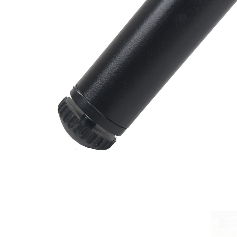Table d'appoint en verre trempé durable avec structure en fer noir, assemblage facile en 10 minutes pour une utilisation intérieure et extérieure