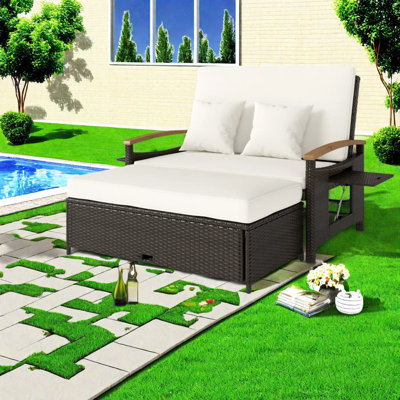 Multifunctional Patio Sofas, Steel Frame, Modern Outdoor Lounge