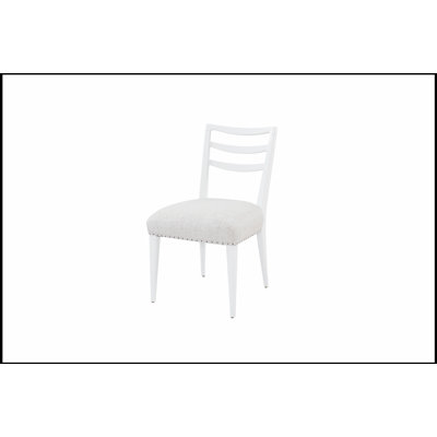 Ladderback Side Dining Chair Set of 2 with Ocean Colored Finish, Sturdy Frame, and Classic Design for Comfort and Style