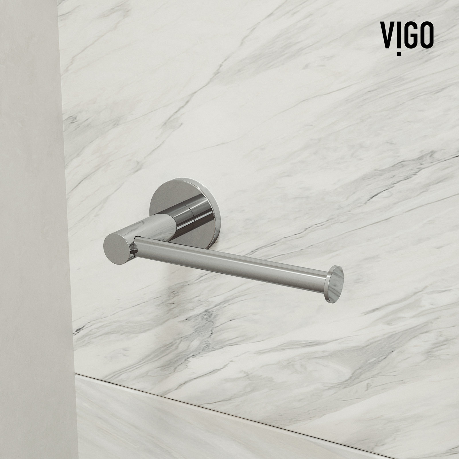 Cass 4-Piece Bathroom Hardware Set, Chrome