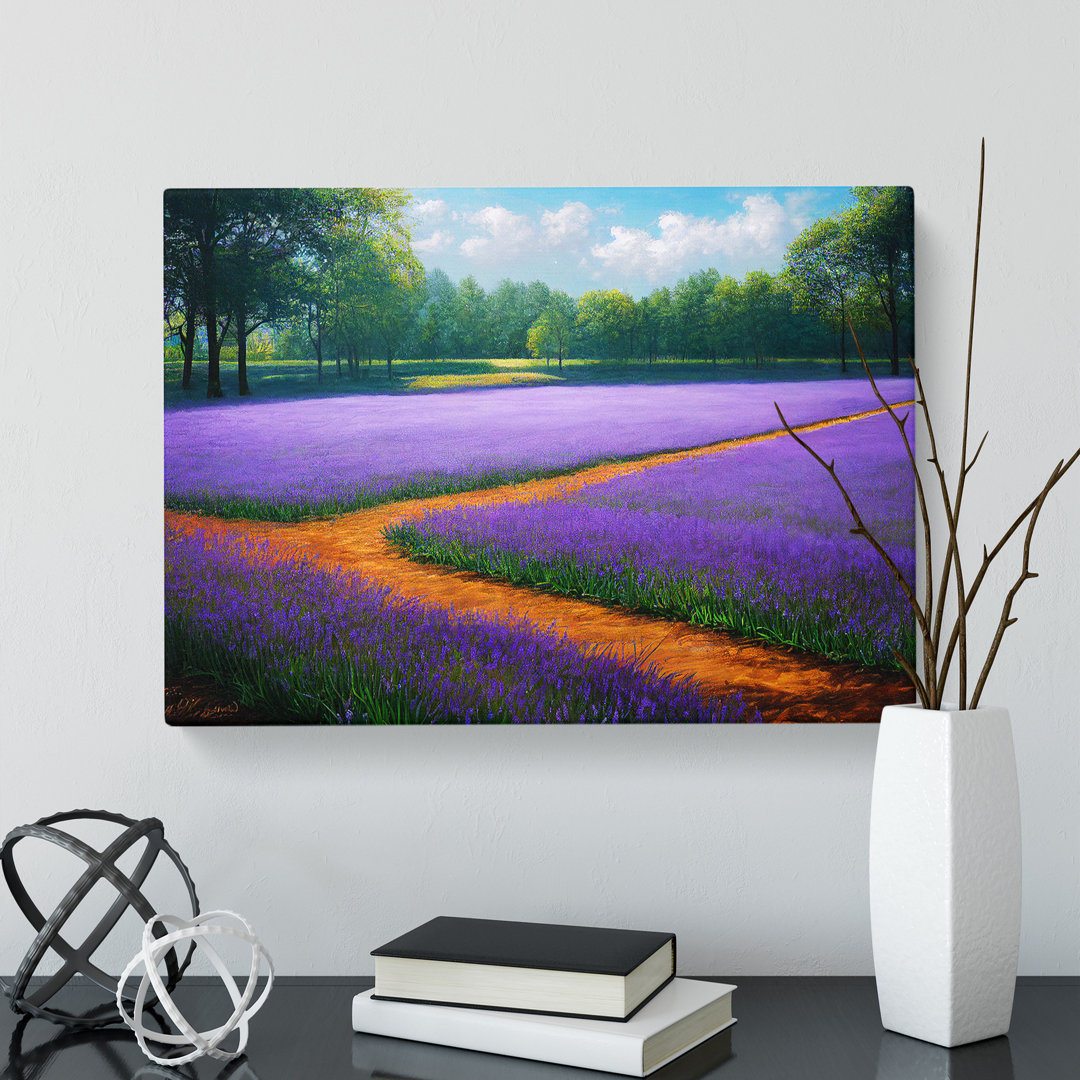 Atemberaubendes Bluebell Field - Grafik auf Leinwand