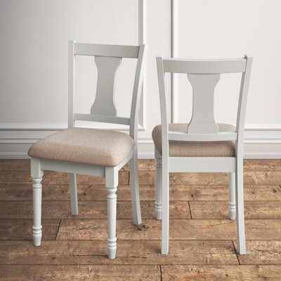 Chaise d'appoint rembourrée avec dossier à lattes et pieds tournés Ivor