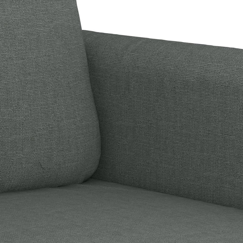Canapé en tissu d'ameublement Dayarm, Polyester 100 % gris foncé