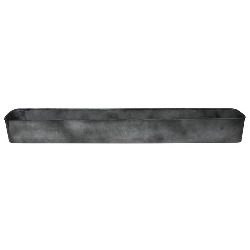 Rafferty Metal Planter Box, 5" H x 37" W x 4.5" D