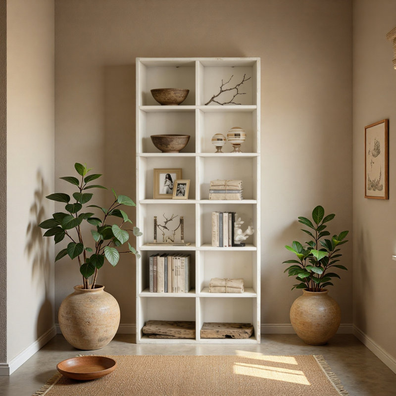 Compact Bookcase,Attractive Display Rack,Open Cabinet