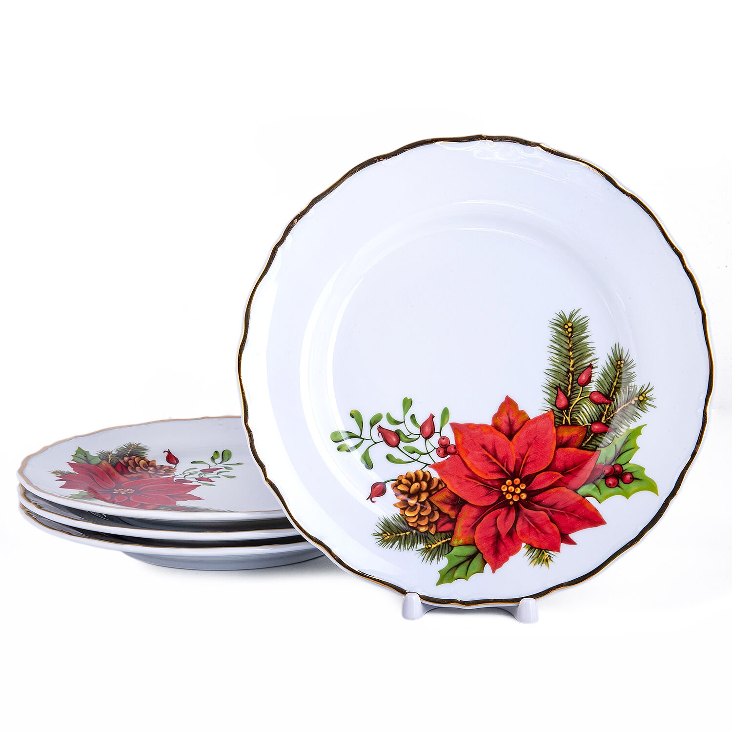 Thun 1794 a.s. Christmas Bouquet Carlsbad Fine Porcelain Dinner Plate ...