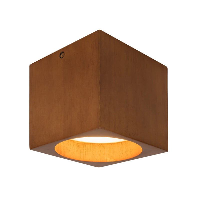 Rozek 1 - Light LED Semi Flush Mount, Natural Oak