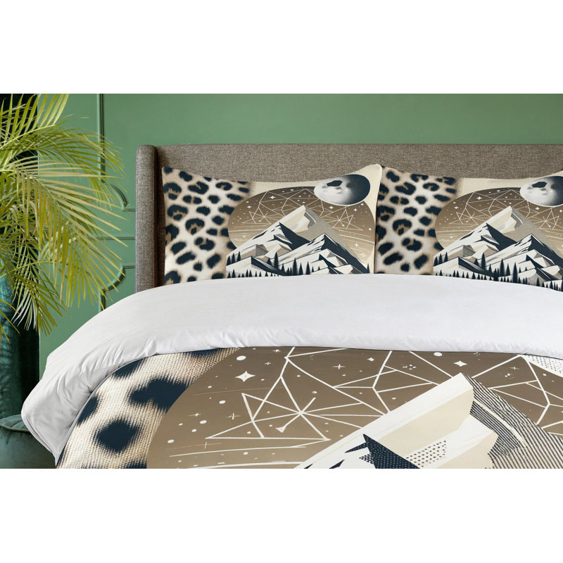 Wild Mountains Duvet Cover, California King Duvet Cover + 2 Standard Shams
