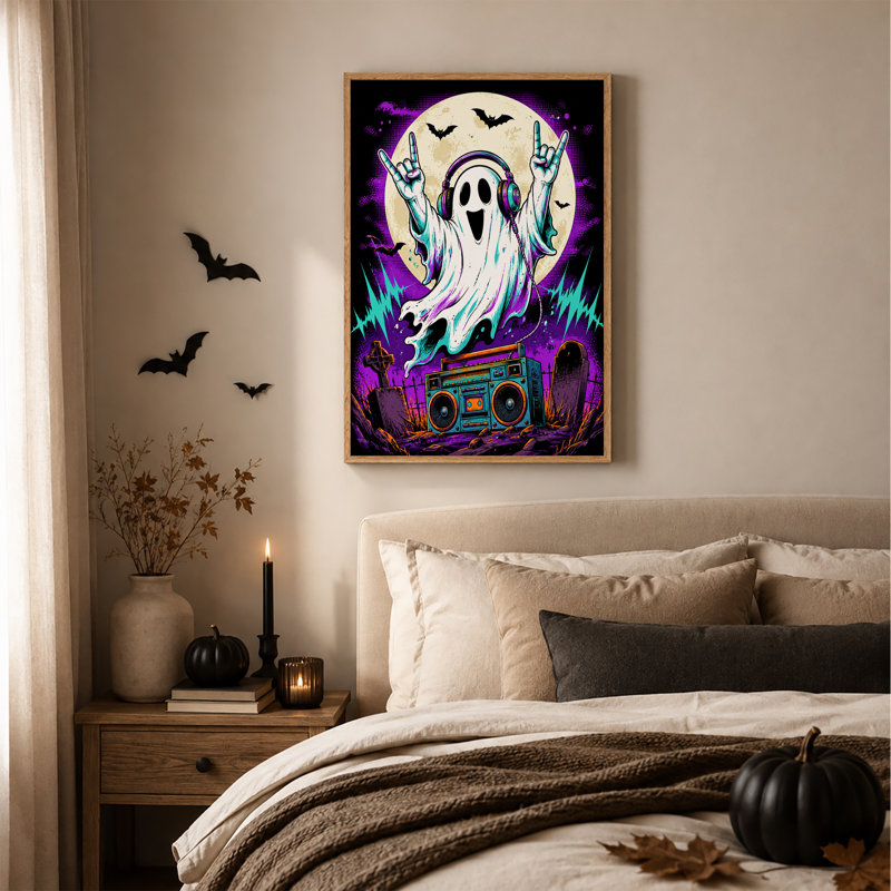 Art mural sur toile Halloween, H 24 po x l 18 po