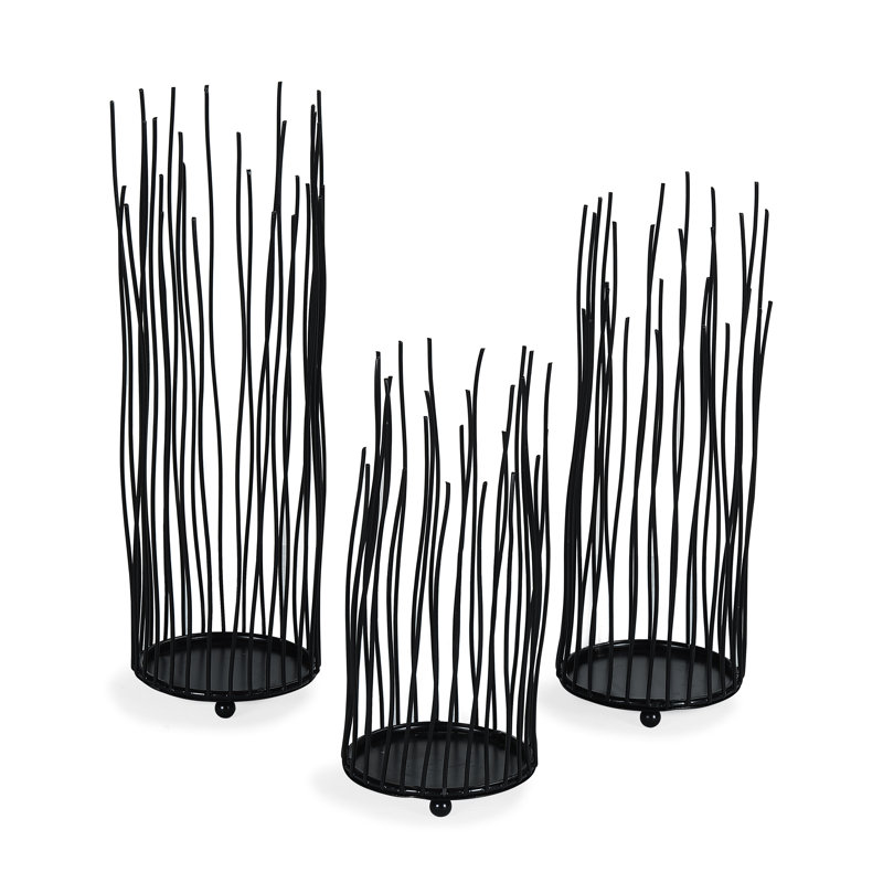 3 Piece Iron Votive Holder Set