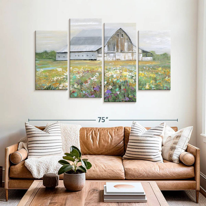 Country Fields, 42" H x 68" W