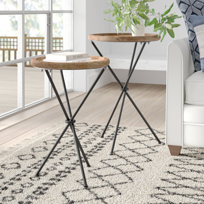 Cripe Tray Top Cross Legs Nesting Tables