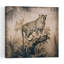 Vintage Jungle Leopard Classic Retro Vintage Cat Animal Nature Wall Art Print 1 Piece Wrapped Canvas Wall Art-307798612