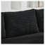 Canapé modulaire moderne avec siège long gauche - Canapé en L noir en velours côtelé pour le salon-1259439409-1259439411