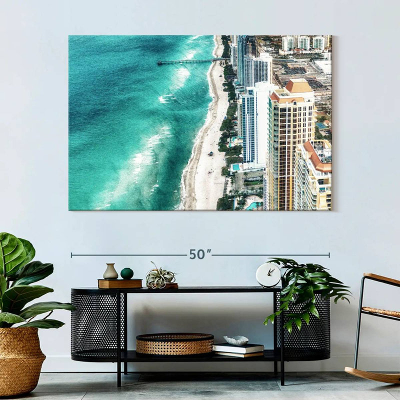 Nicci Miami Beach In Summer, 34" H x 51" W