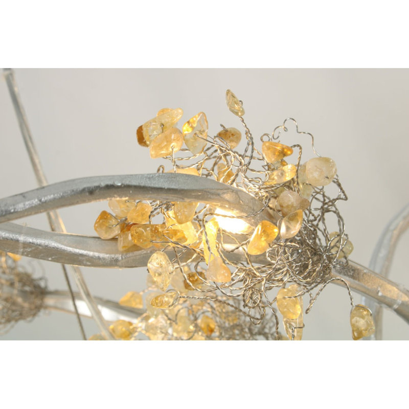 Lustre linéaire léger de style Brandolini, Bronze brillant, Transparent, 142” Wide x 38” Depth x 28” Height