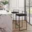 Camberly Upholstered Counter Stool with Metal Frame