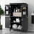 Elegant Bathroom Floor Storage Cabinet, Bathroom Storage Unit, Freestanding Cabinet With 4 Doors, Adjustable Shelves, Adaptable Shelves-1582330106