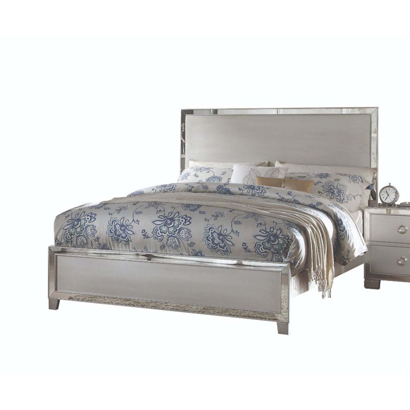 Faumont Panel Bed, Platinum, King