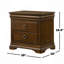 Table de chevet 3 tiroirs avec ports USB