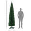 Sapin de Noël artificiel mince de 8 pi de hauteur avec 300 lumières DEL chaudes et 618 pointes pour la décoration de Noël-1913605698